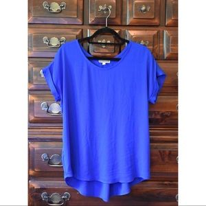 NWOT Royal Blue Chiffon Blouse